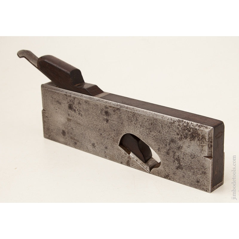 Rare! NORRIS (For MELHUISH) 9 1/4 x One inch Skewed Rabbet Plane Dovetailed Steel with Rosewood Infill * EXCELSIOR 73329