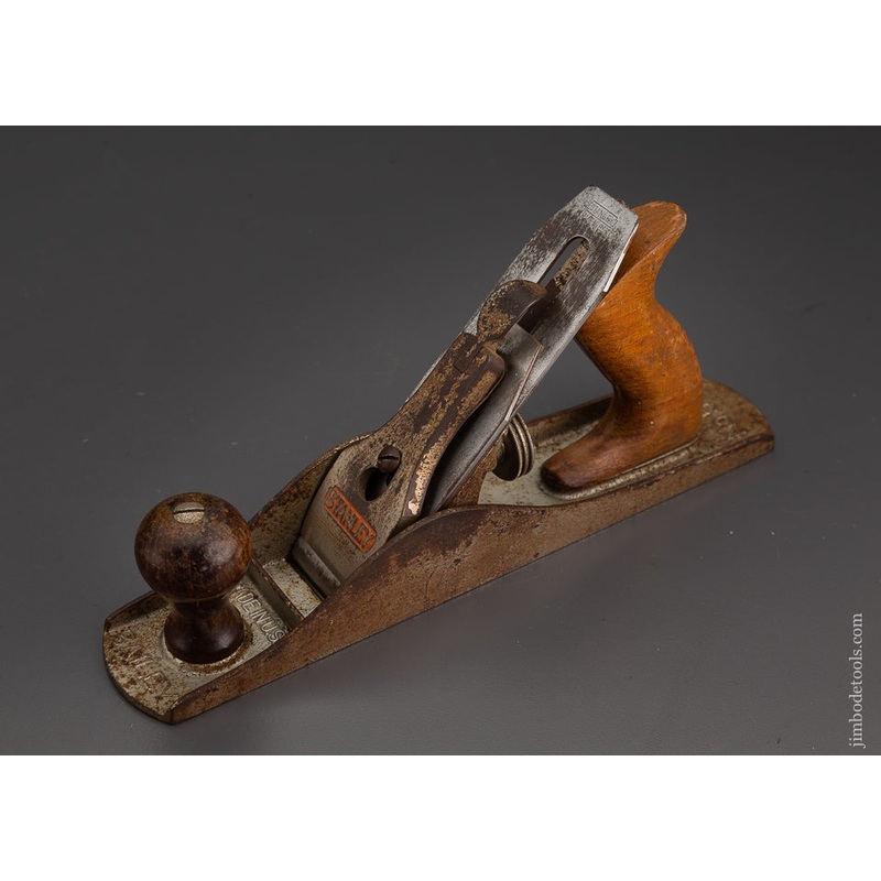 Rare STANLEY No. 5 1/4C Nickel Plated Junior Jack Plane Corrugated – 102778