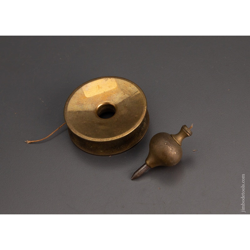 RECORD No. 0 Brass Plumb Bob & Reel 2 1/4 Inch – 102441