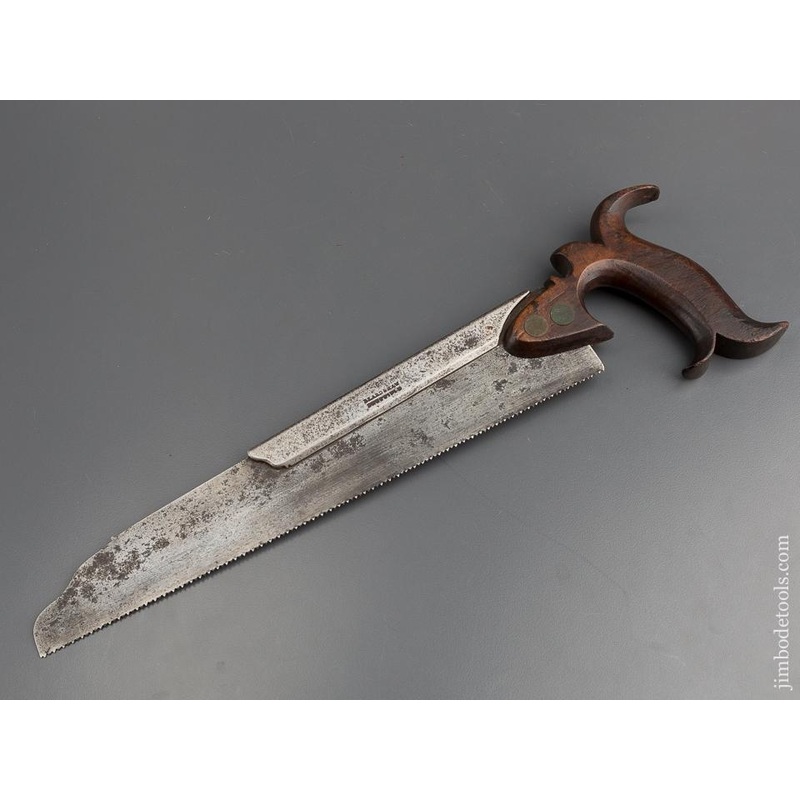 Unusual Early 12 point 12 inch BEARDSHAW SHEFFIELD Half Back Saw * EXCELSIOR 78765