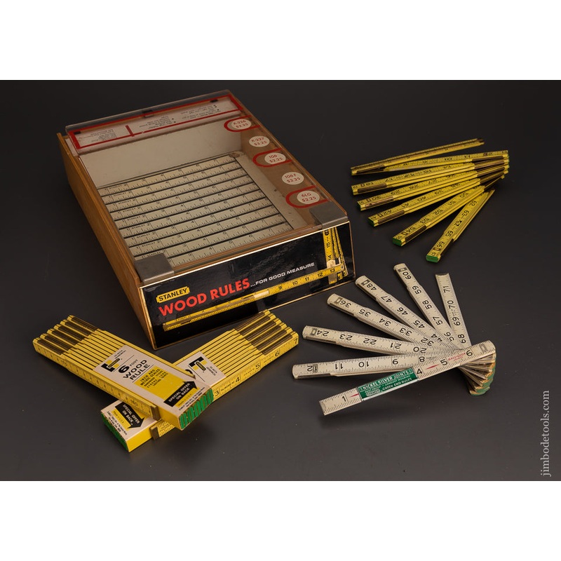 Rare! STANLEY Zig Zag Rule Countertop Display – 81417
