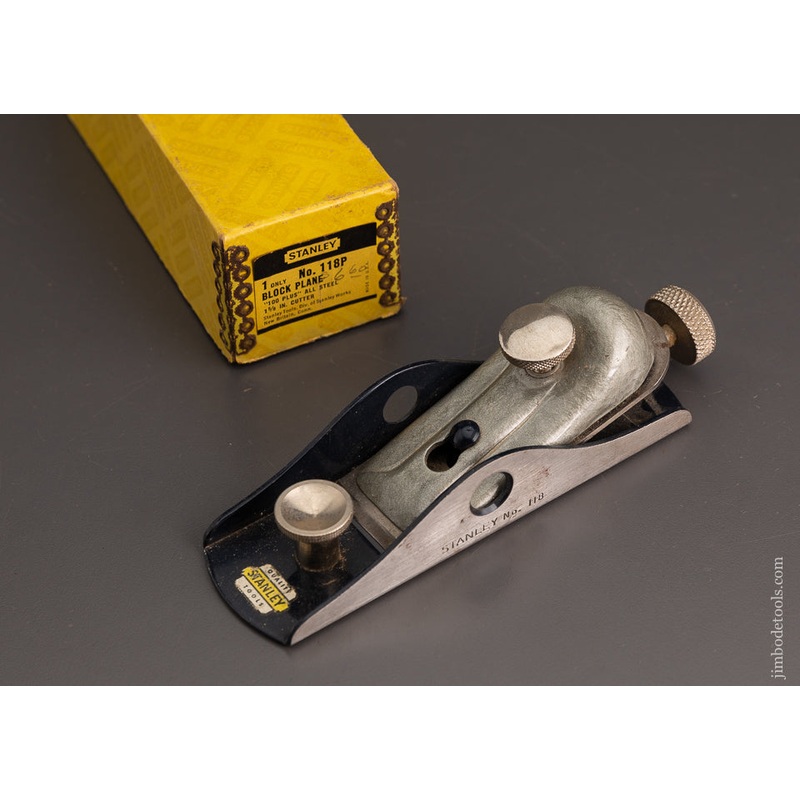 STANLEY No. 118P Block Plane Near Mint in Box – 102930