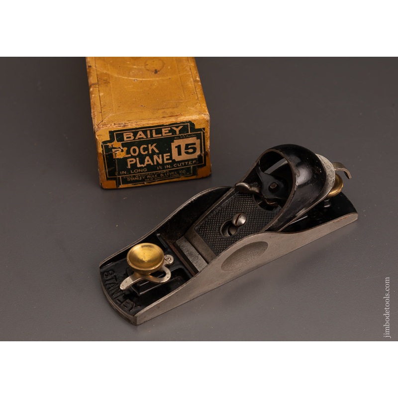 STANLEY No. 15 Block Plane in RARE BOX – 103083