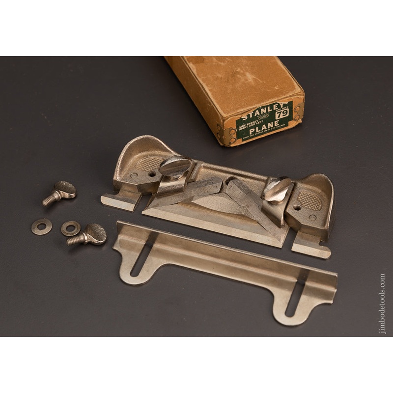 STANLEY No. 79 Side Rabbet Plane 100% Complete, Mint in Box – 102885