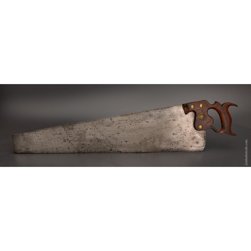 Rare DISSTON No. 8 Rip Hand Saw ca. 1876-87 Extra Fine Just Sharpened by Tom Law – EXCELSIOR 103467