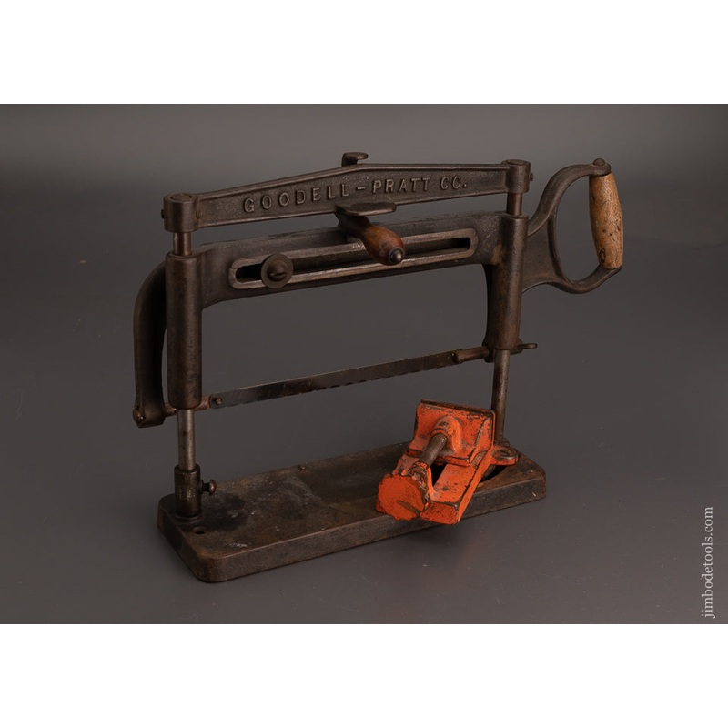 Rare GOODELL-PRATT Metal Cutting Miter Box with Original Vise! – 103139