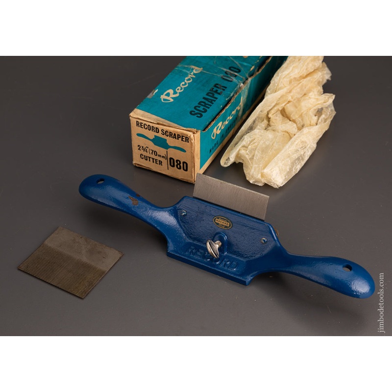 RECORD No. 080 Scraper Plane Mint in Box with Toothing Iron – 102933