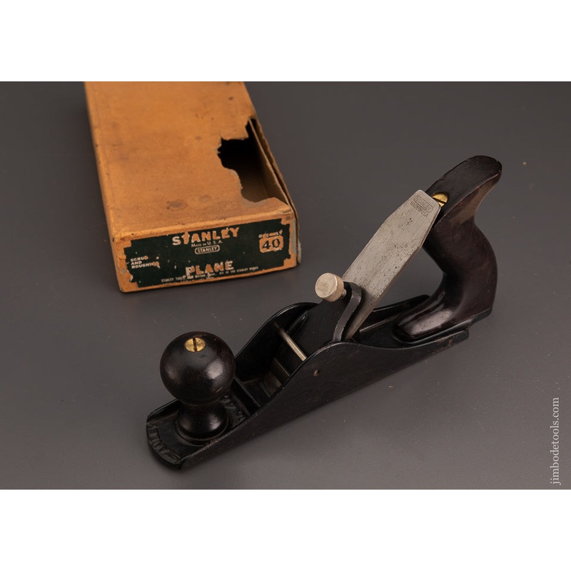 STANLEY No. 40 Scrub Plane Near Mint in Box – 103132