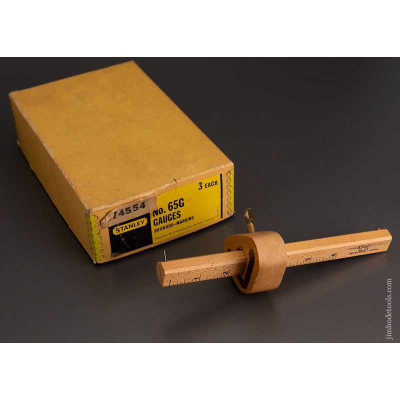 STANLEY No. 656 Beech Marking Gauge Mint in Box – 103219