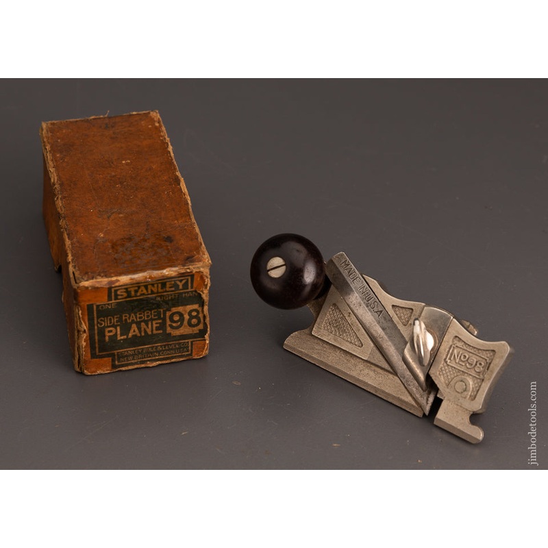STANLEY No. 98 Side Rabbet Plane Mint in Box – 102975