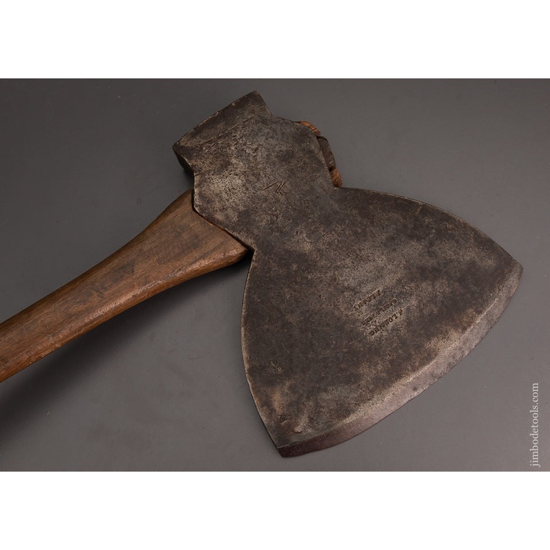Rare J. LOSSING Albany Offset Single Bevel Broad Axe Hewing Axe – 103490