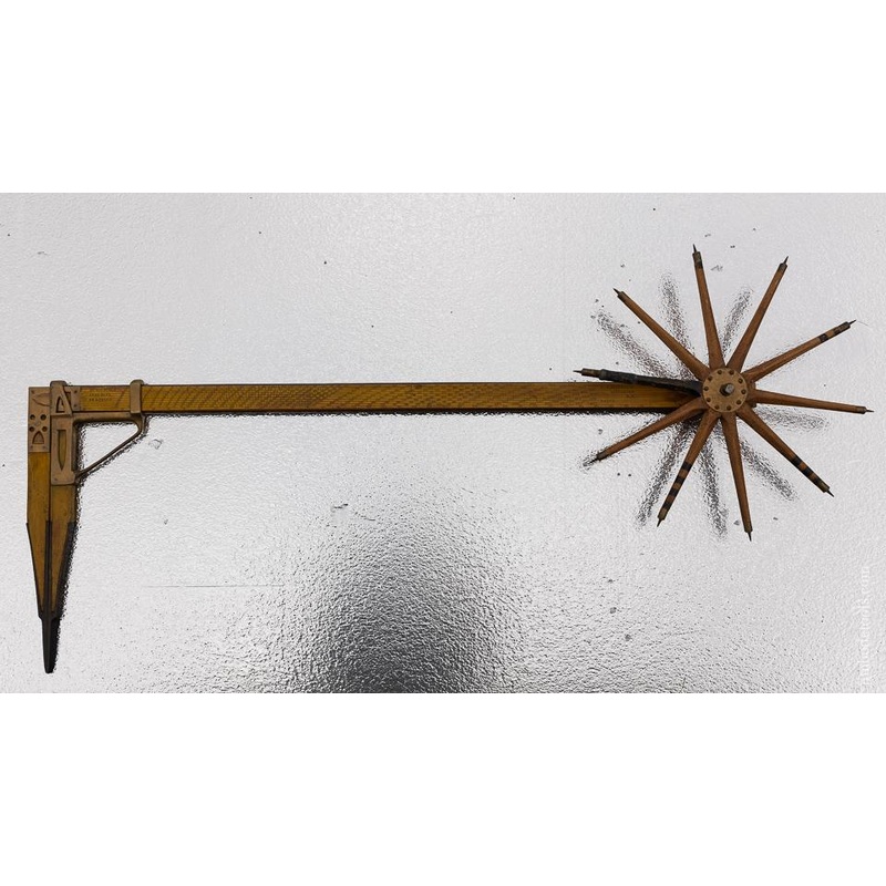 Remarkable Walking Wheel Log Caliper by FLOSSIE GREENLEAF – 100769