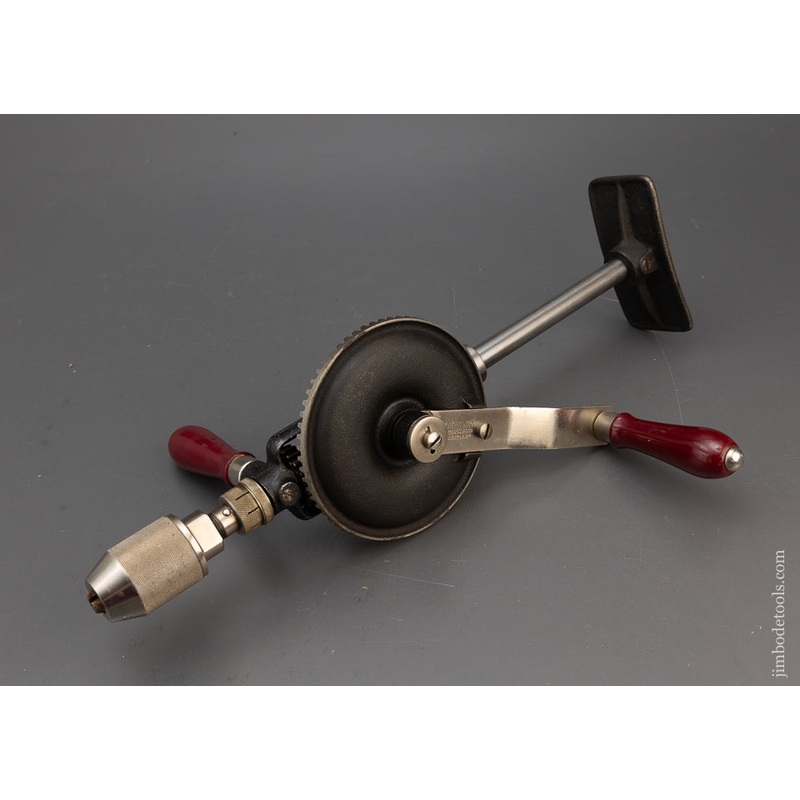 Spectacular Near Mint YANKEE No. 1455 Multi-Speed Heavy Duty Hand Drill with Decal – 115941