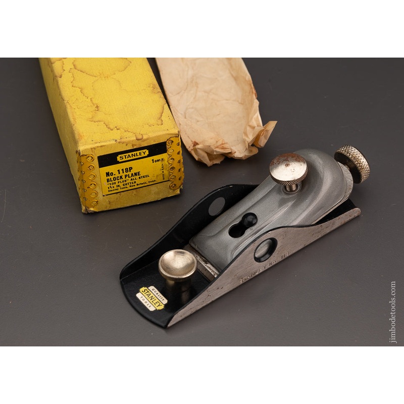 STANLEY No. 118P Block Plane with Label in Box – 103705