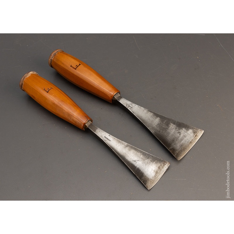 Smokin Pair of FAT Carving Gouges by C. MAIERS – 115856