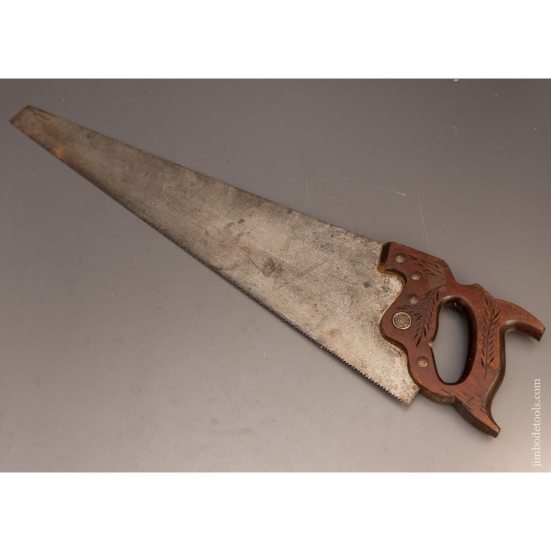 Straight & Sharp DISSTON No. 42 VICTORY Etch Hand Saw with Mahogany Handle – 115793