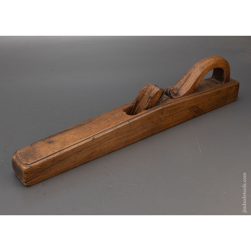 Stunning Sculpted Live Oak 18th Century Jointer Plane – 115633