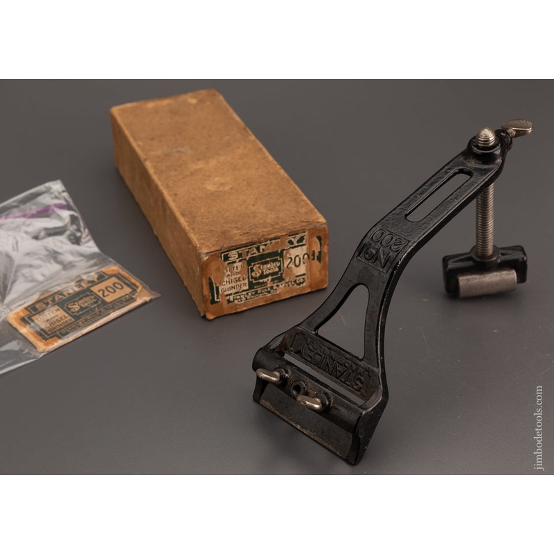 STANLEY No. 200 Plane Iron & Chisel Grinder 100% Complete in Box – 103879