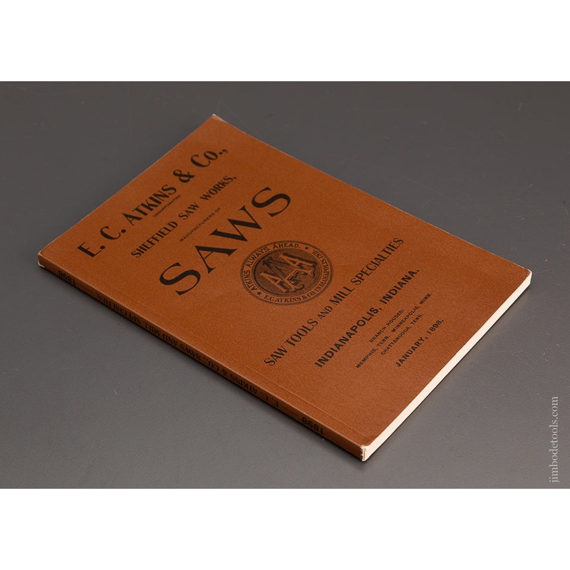 REPRINT 1898 Catalog E.C. ATKINS Saws – 103523