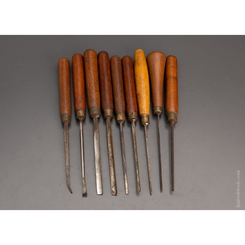 Set of 9 ADDIS Carving Chisels – 104082