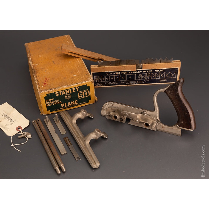 STANLEY No. 50 Plow Plane 100% Complete in Box USA Model – 103763