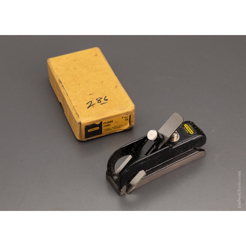 STANLEY No. 75 Rabbet Plane Mint in Box – 104243