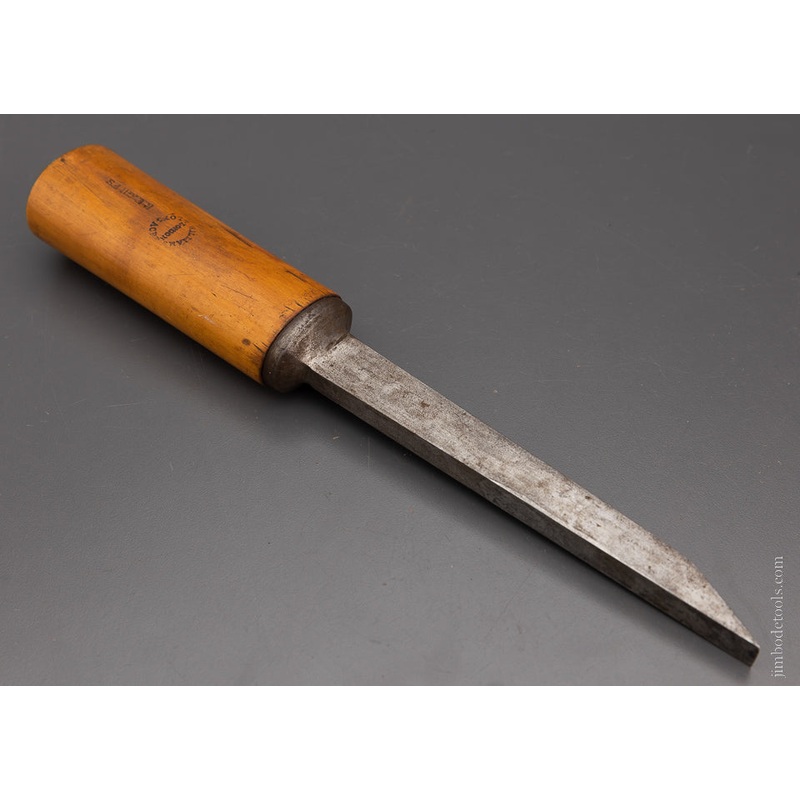1/2 x 13 1/2 Inch Pig Sticker Mortise Chisel Boxwood Handle – 104412