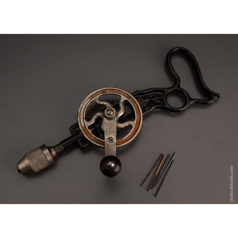 Rare & Fine STANLEY No. 610 SWEETHEART Pistol Grip Hand Drill — 103220