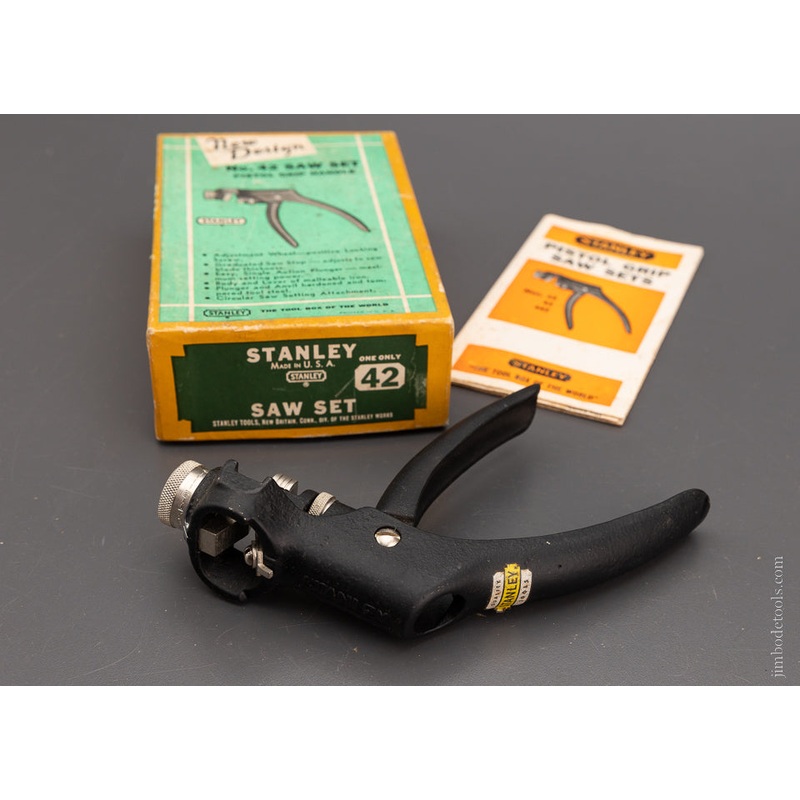 STANLEY No. 42 Saw Set Mint in Box with Decal – 104398