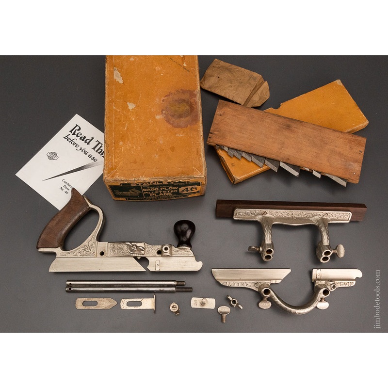 STANLEY No. 46 Skew Combination Plane 100% Complete Mint in Box – 104193 – AS OF AUG 22