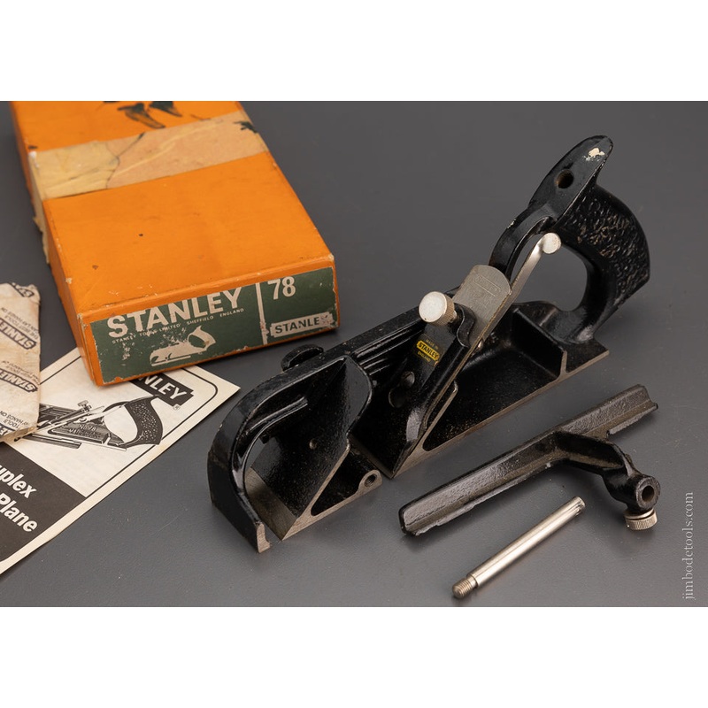 STANLEY No. 78 Rabbet Plane 100% Complete in Box – 103949