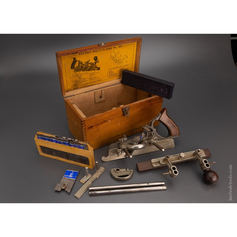 100% Complete RECORD No. 405 Combination Plow Plane in Box – 104755