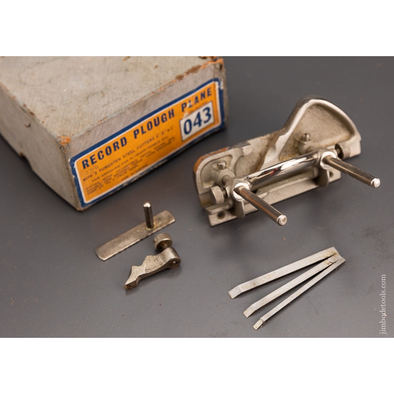 RECORD 043 Plough Plane Extra Fine in Original Box 100% Complete — 102228