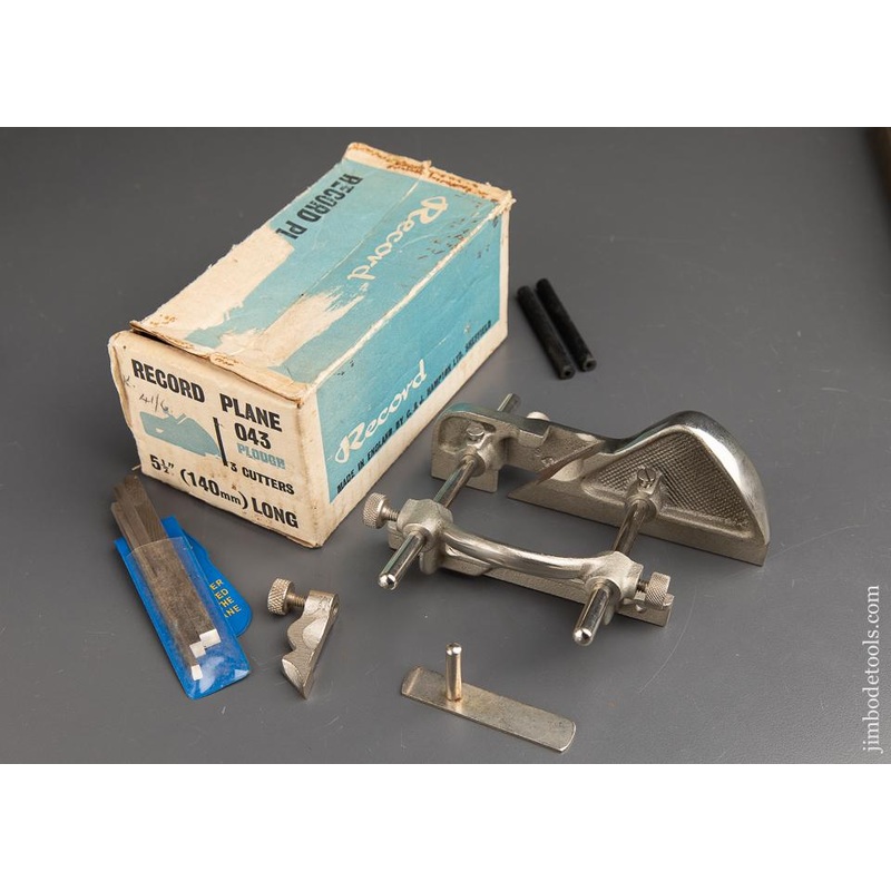 RECORD No. 043 Plough/Plow Plane MINT in Original Box – 91686