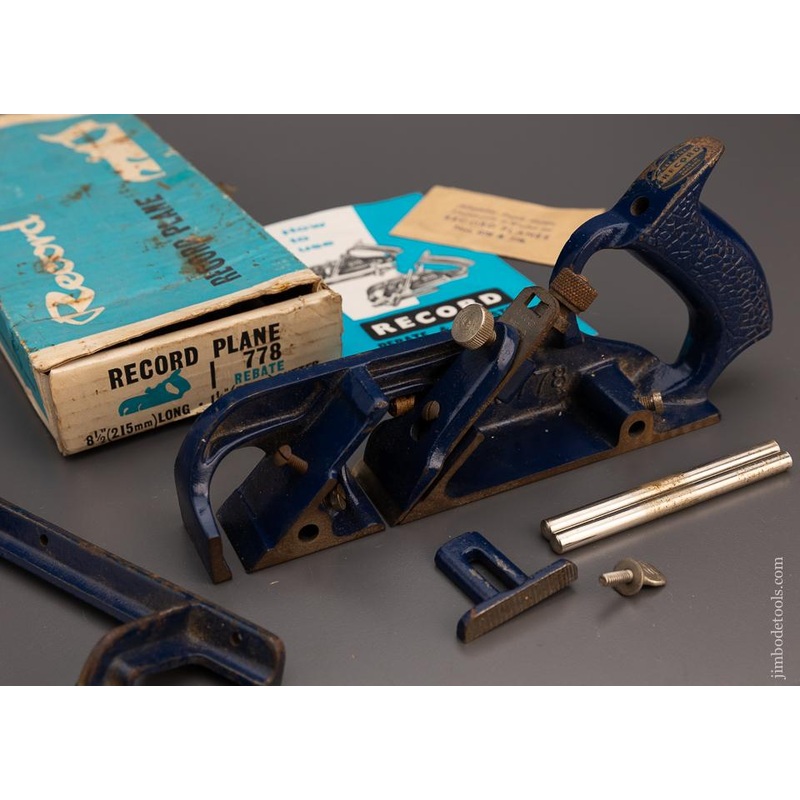 RECORD No. 778 Duplex Rabbet & Filletster Rebate Plane in Box — 98651