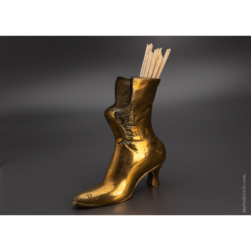 Remarkable Heavy Brass Mantle Top Spill Holder – 104711