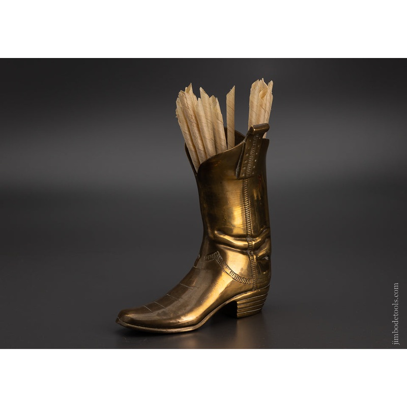 Remarkable Heavy Brass Mantle Top Spill Holder – 104712