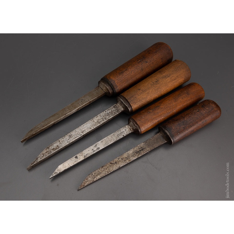 Set of 4 Pig Sticker Mortise Chisels by SORBY – 104705