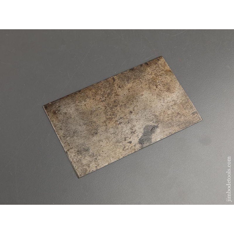 Signed 3 x 5 inch DISSTON Card Scraper Blade — 89723