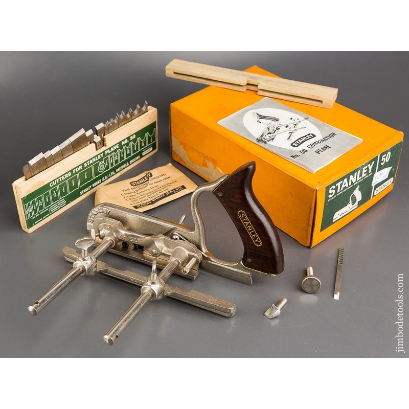 STANLEY No. 50 Light Combination Plane 100% COMPLETE in Original Box MINT — 83758