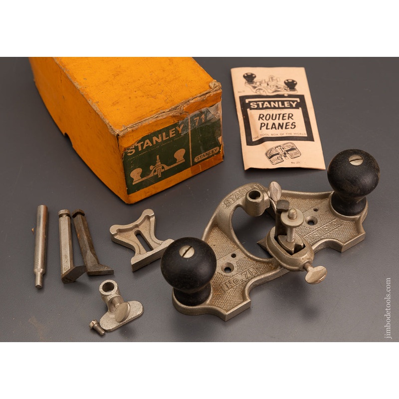 STANLEY No. 71 Router Plane 100% Complete in Box – 103843