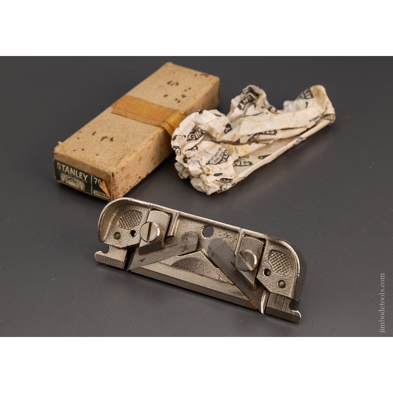 STANLEY No. 79 Double Side Rabbet Plane Mint in Box with Fence – 104293