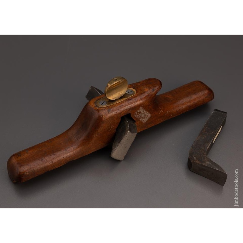Unusual Wooden Router with 2 Extra Wide Cutters 7/8 cutter & a Spare 10 1/2 inch — 97407