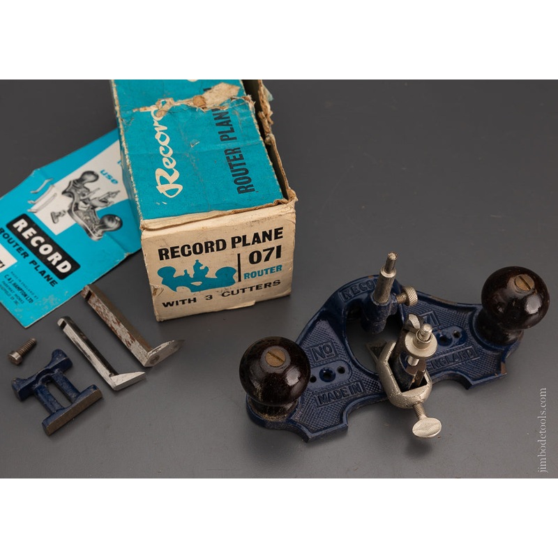 RECORD No. 071 Router Plane 100% Complete Near Mint in Box – 104626