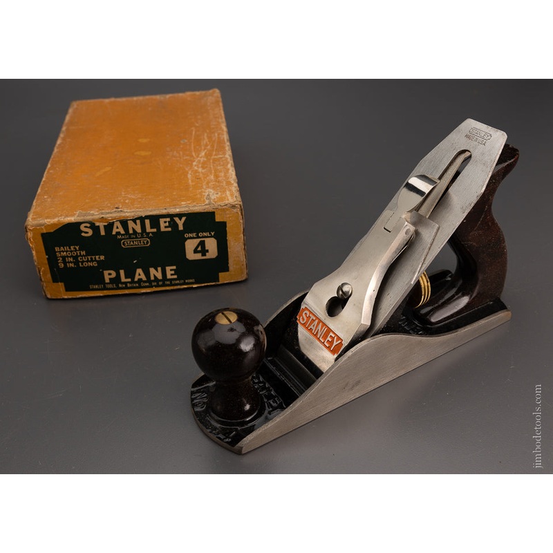 STANLEY No. 4 Smooth Plane Near Mint in Box – 105024