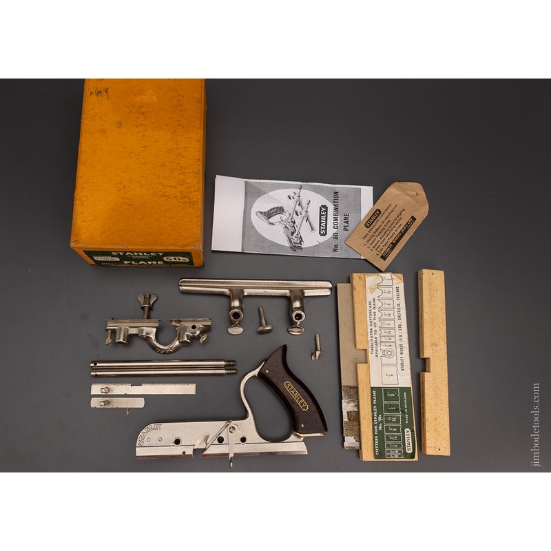 STANLEY No. 50S Plow Plane Near Mint in Box 100% Complete – 104780