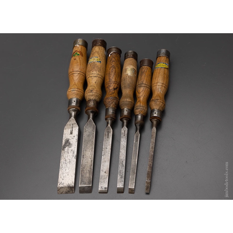WM. MARPLES Set of 6 Mortise Chisels — 105055