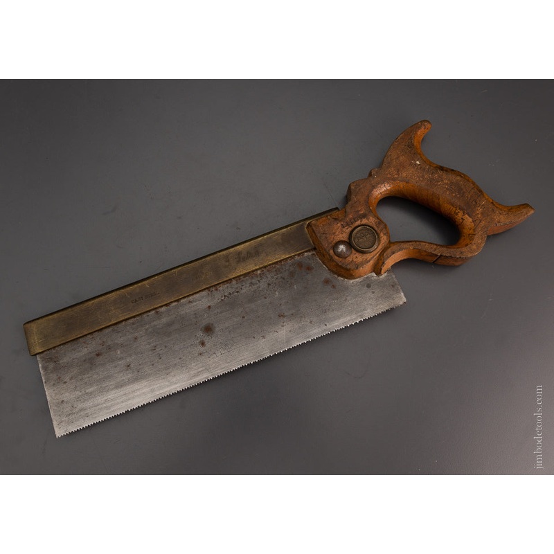 10 Inch Brass Back SHEFFIELD Carcass Saw 15 Point Crosscut – 105197