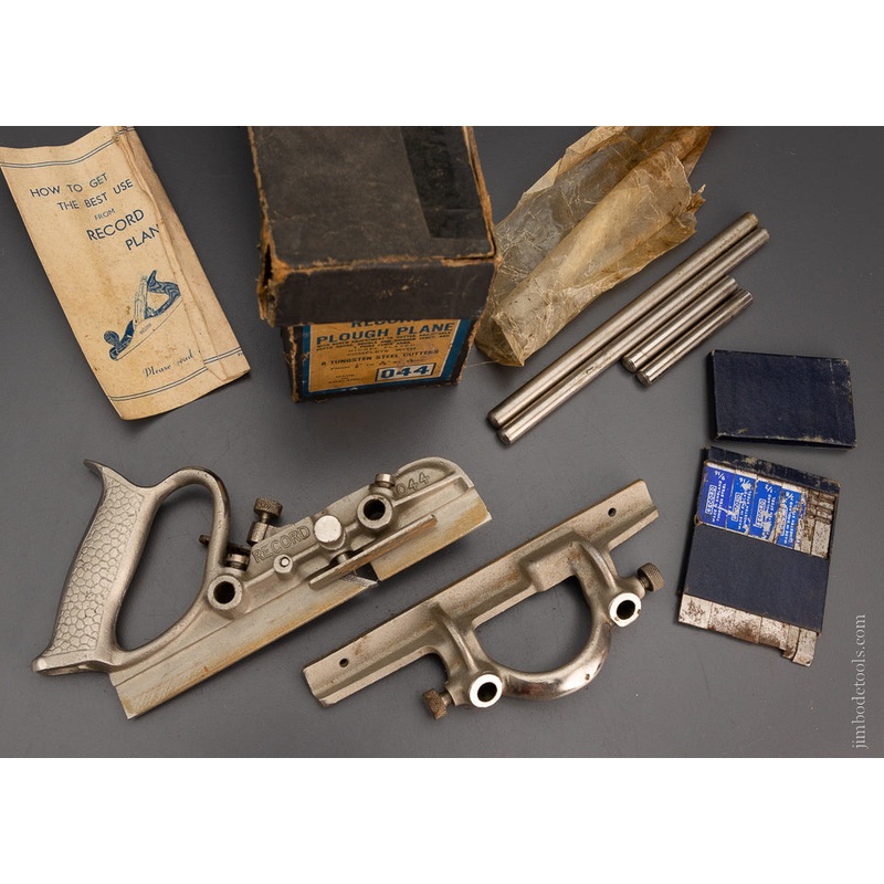 RECORD No. 044 Plough Plane 100% COMPLETE in Original Box Plow Plane –  104756