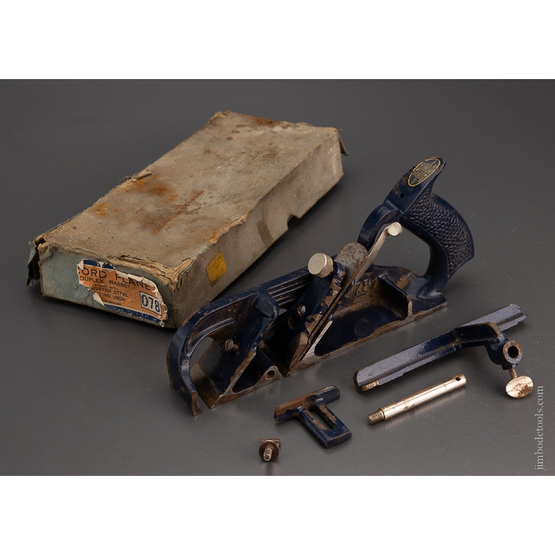 RECORD No. 078 Duplex, Rabbet, and Filletster Plane in Box 100% Complete – 105190